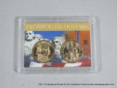 WHITMAN DISPLAY - PRESIDENTIAL GOLDEN DOLLARS - (2) JOHN ADAMS, (2) JAMES MADISON (4 COINS TOTAL)
