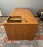 4-DRAWER WOOD OFFICE DESK