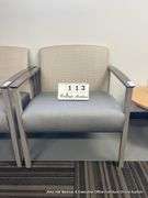 GOLD/SILVER ARM CHAIR