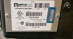 PORTA COOL MODEL: PAC2K363S PORTABLE COOLER