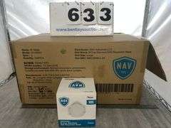 BOX OF NAV N95 RESPIRATOR MASKS