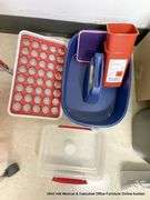 4-WHEEL CART W/ BINS: SUPPLIES