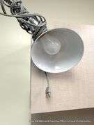 STAINLESS FLOOR LAMP  - *(NEEDS REPAIR)*