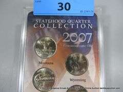 WHITMAN DISPLAY - 2007 STATEHOOD QUARTER COLLECTION - 5 COINS