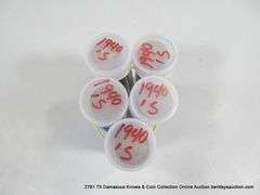 ROLLS: 1940'S MIXED MINT LINCOLN HEAD WHEAT PENNIES - TUBE ROLLS (5X MONEY)