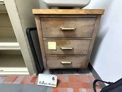 3-DRAWER WOOD CABINET