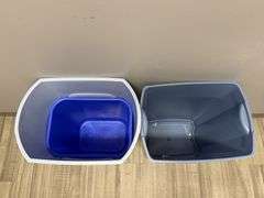 (3) PLASTIC TRASHCANS