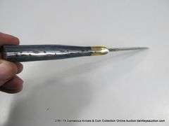 DOUBLE SIDED KNIFE 4" BLADE CARBON FINISH - BLUE HANDLE W/ SHEATH