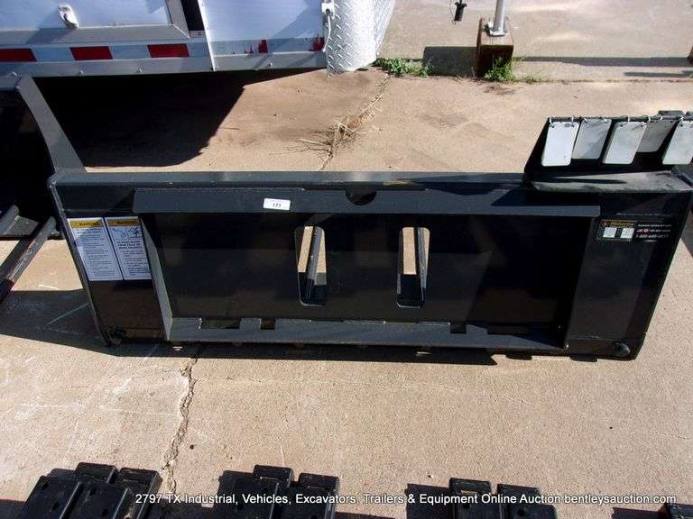 WOLVERINE SKID STEER MANURE FORK MODEL: MF-13-63W, S# ZW-00169