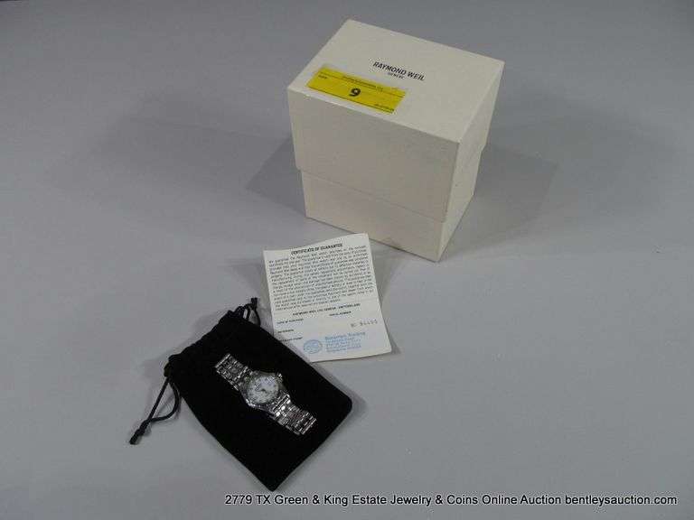 RAYMOND WEIL SWISS MADE FLAMENCO #5370 STAINLESS STEEL LADIES' WATCH - REF. BD94455, SAPPHIRE CRYSTA