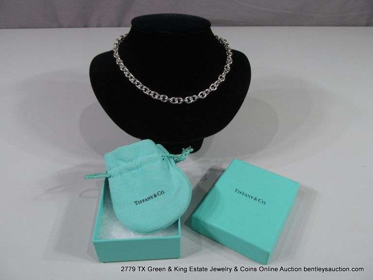 TIFFANY & CO. STERLING SILVER 1837 COLLECTION 16" TOGGLE CLOSE NECKLACE