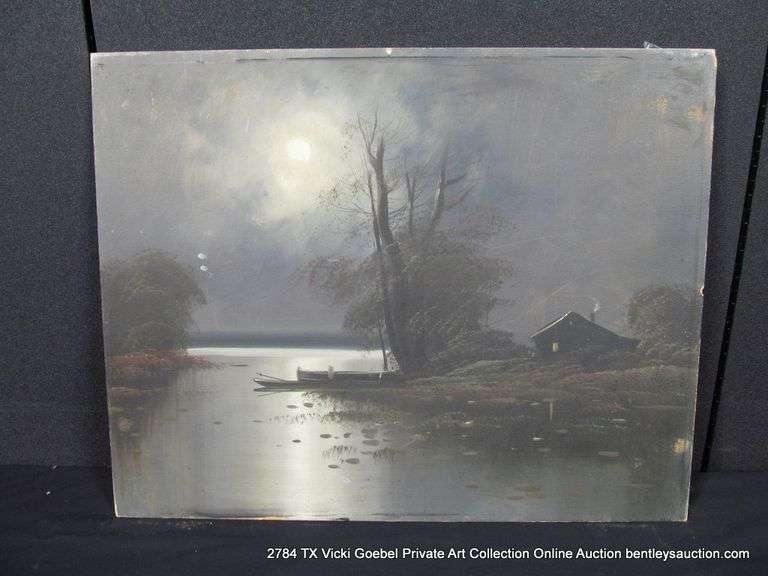 UNKNOWN: MOONLIGHT OVER THE LAKE