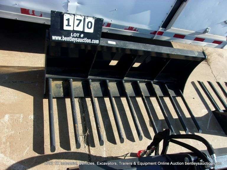 WOLVERINE SKID STEER MANURE FORK MODEL: MF-13-63W, S# ZW-00176