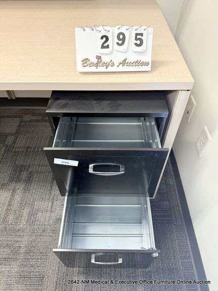2-DRAWER BLACK FILE CABINET