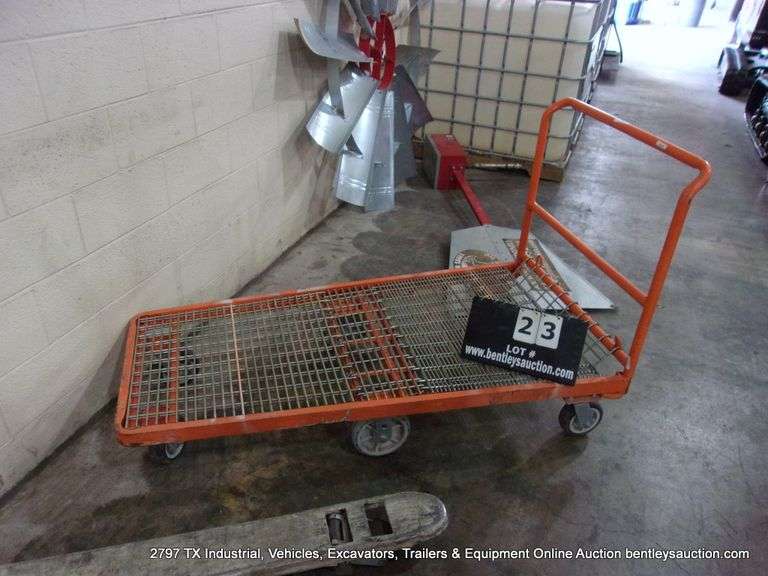 6 WHEEL FLATBED CART - 30" X 56"