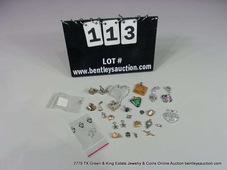 BAG: 25 ASSORTED FASHION PENDANTS & CHARMS