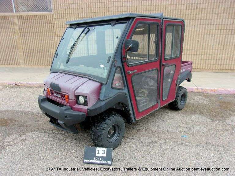 2010  KAWASAKI  KAF950G MULE  514.2 HOURS SHOWING