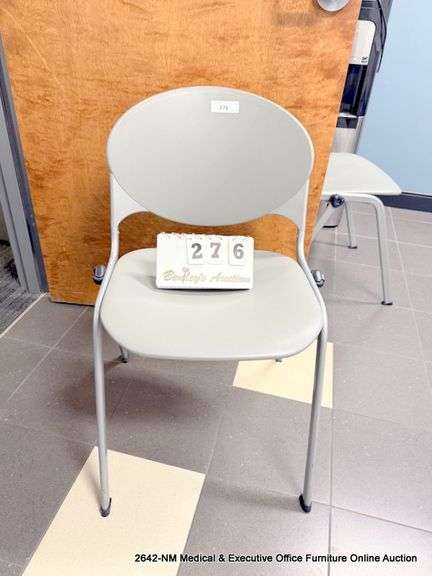 GRAY PLASTIC CHAIR