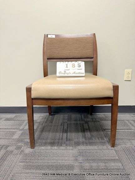 BROWN LOBBY CHAIR