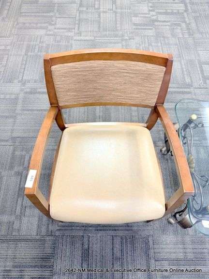 BROWN ARM LOBBY CHAIR