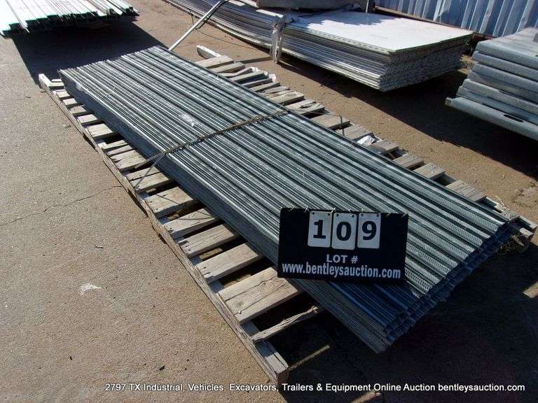 LOT: GALVANIZED RIB LATH MESH, 28" X 8'