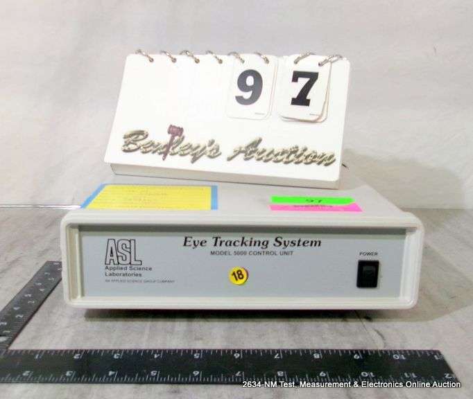 ASL 5000 CONTROL UNIT EYE TRACKING SYSTEM - Bentley & Associates, LLC