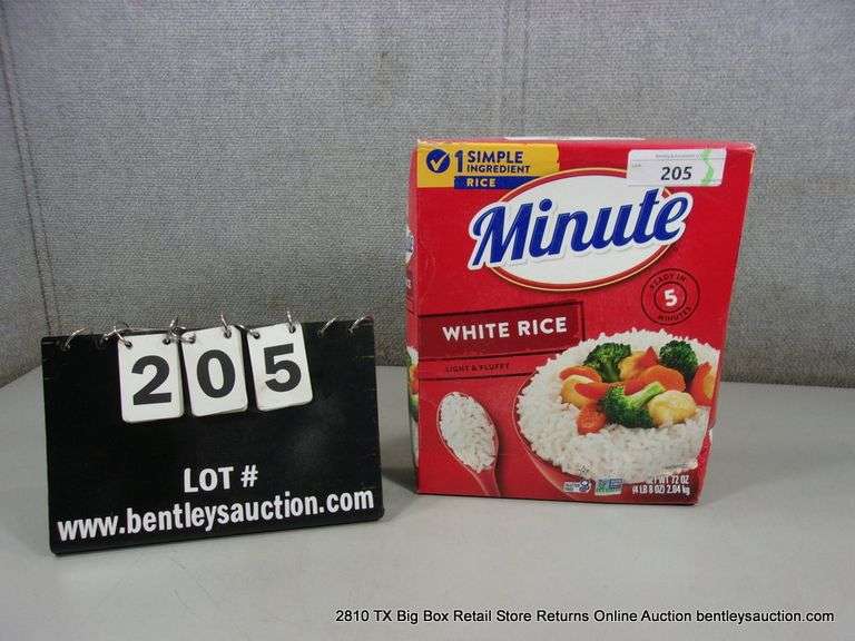 BOX: MINUTE WHITE RICE, 72 OZ, 4 LB 8 OZ BOX - Bentley & Associates, LLC