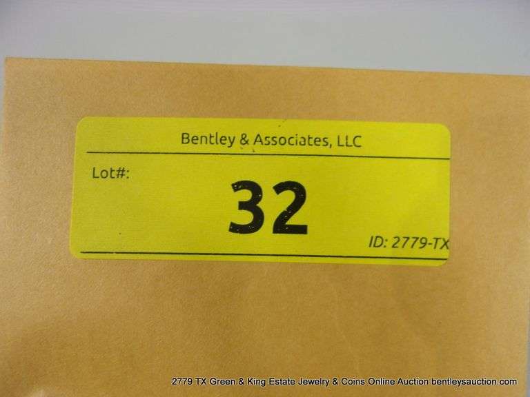 U.S. MINT BANK ROLL (25) GOLDEN PRESIDENTIAL DOLLARS, GEORGE WASHINGTON ($25)