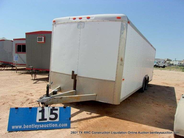 2013  CARGO CRAFT  MODEL 85243  ENCLOSED TRAILER,  TANDEM AXLES,  8X24