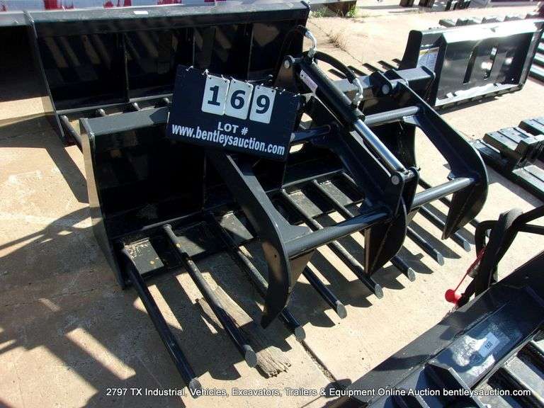 WOLVERINE SKID STEER MANURE FORK GRAPPLE MODEL: MFG-13-63W, S# ZW-00143
