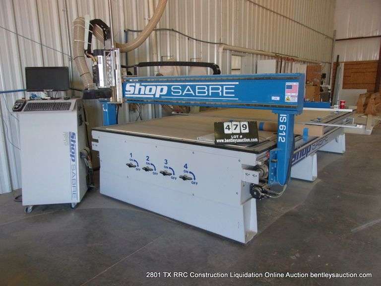 SHOP SABRE IS-612 CNC ROUTER MACHINE W/ OPERATING SOFTWARE - Bentley ...