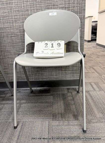 GRAY PLASTIC CHAIR