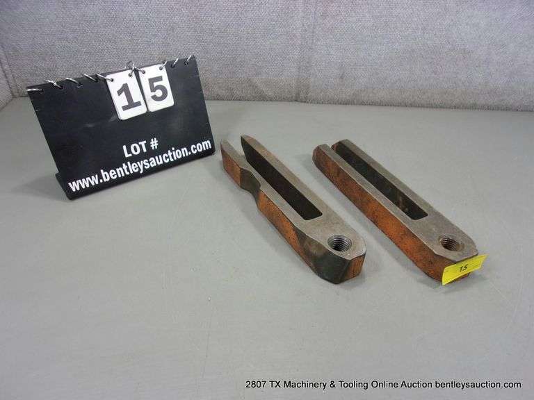 PAIR 12" X 2 1/2" FORGED U CLAMP STRAP HOLD DOWN MACHINIST