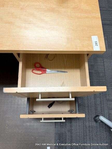 4-DRAWER WOOD DESK