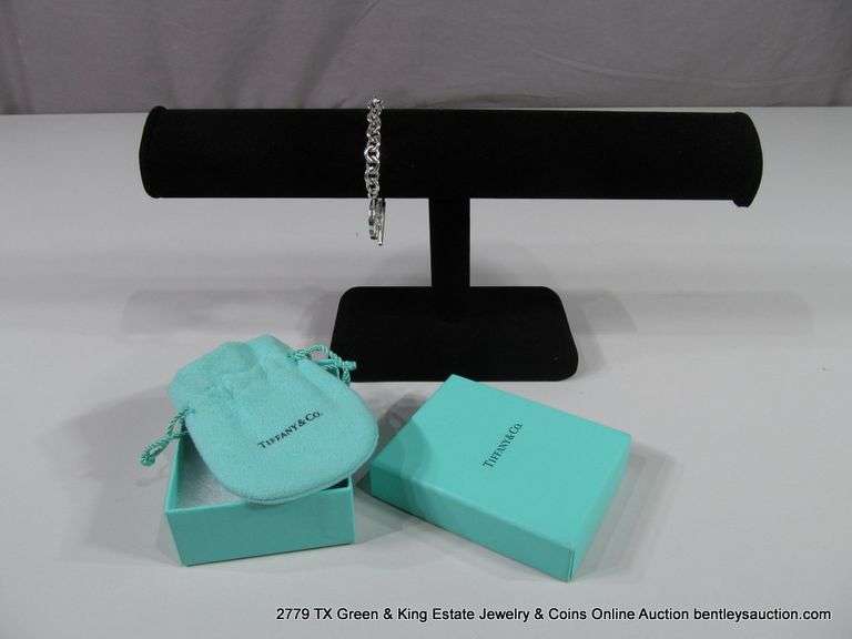 TIFFANY & CO. STERLING SIVLER 1837 COLLECTION 6" TOGGLE CLOSE BRACELET