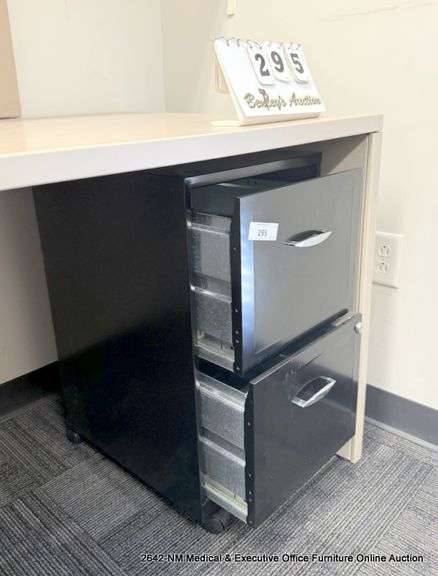2-DRAWER BLACK FILE CABINET