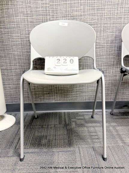 GRAY PLASTIC CHAIR