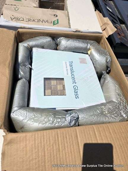 PALLET: BOX - TRANSLUCENT GLASS TILES, FIANDRE USA - OLYMPIA HONED