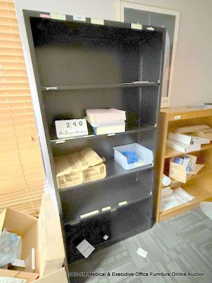 BLACK METAL BOOK CASE