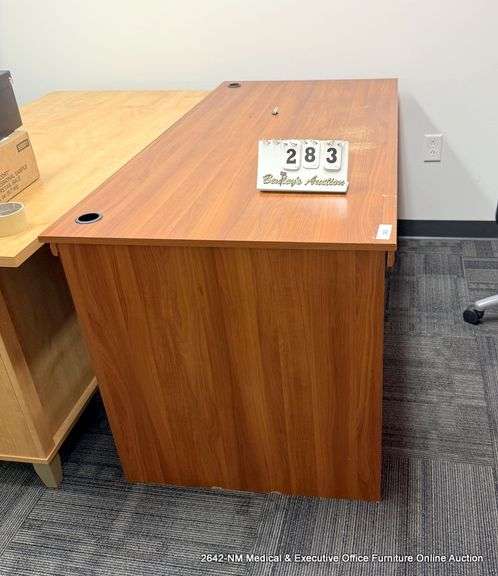 4-DRAWER WOOD DESK