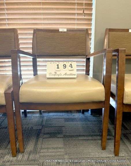 BROWN ARM LOBBY CHAIR
