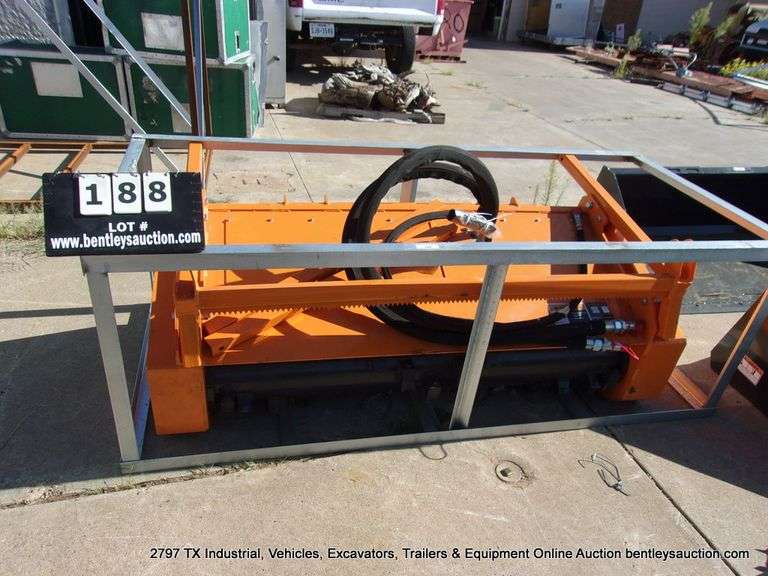 WOLVERINE SKID STEER STEEL DRUM MULCHER MODEL: DUM-26-73W, S# ZW-00050