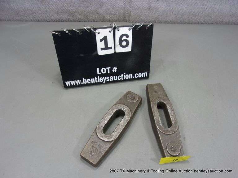 PAIR NO. 58 MACHINIST HOLD DOWN CLAMPS, 8"
