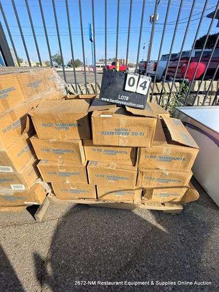 PALLET: CASES OF MARGARITA GLASSES