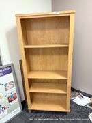 WOODEN BOOK SHELF