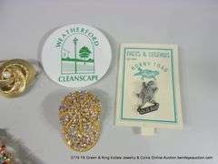 BAG: 10 ASSORTED FASHION DECORATIVE PINS