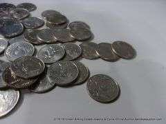 BAG: 52 MIXED WASHINGTON QUARTERS, MAINLY STATES COMMEMORATIVE