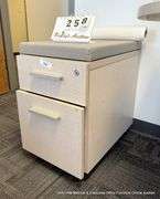 PADDED 2-DRAWER FILE CABINETS ON CASTERS