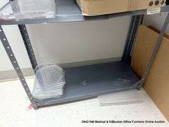 GRAY METAL SHELVING - *(IN CLOSET)*