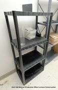 BLACK PLASTIC SHELVING - *(IN CLOSET)*